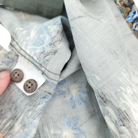 Batek Bay Mens Button Up Shirt Hawaiian Beach Tropical Aloha Floral Size XL - Picture 5 of 8